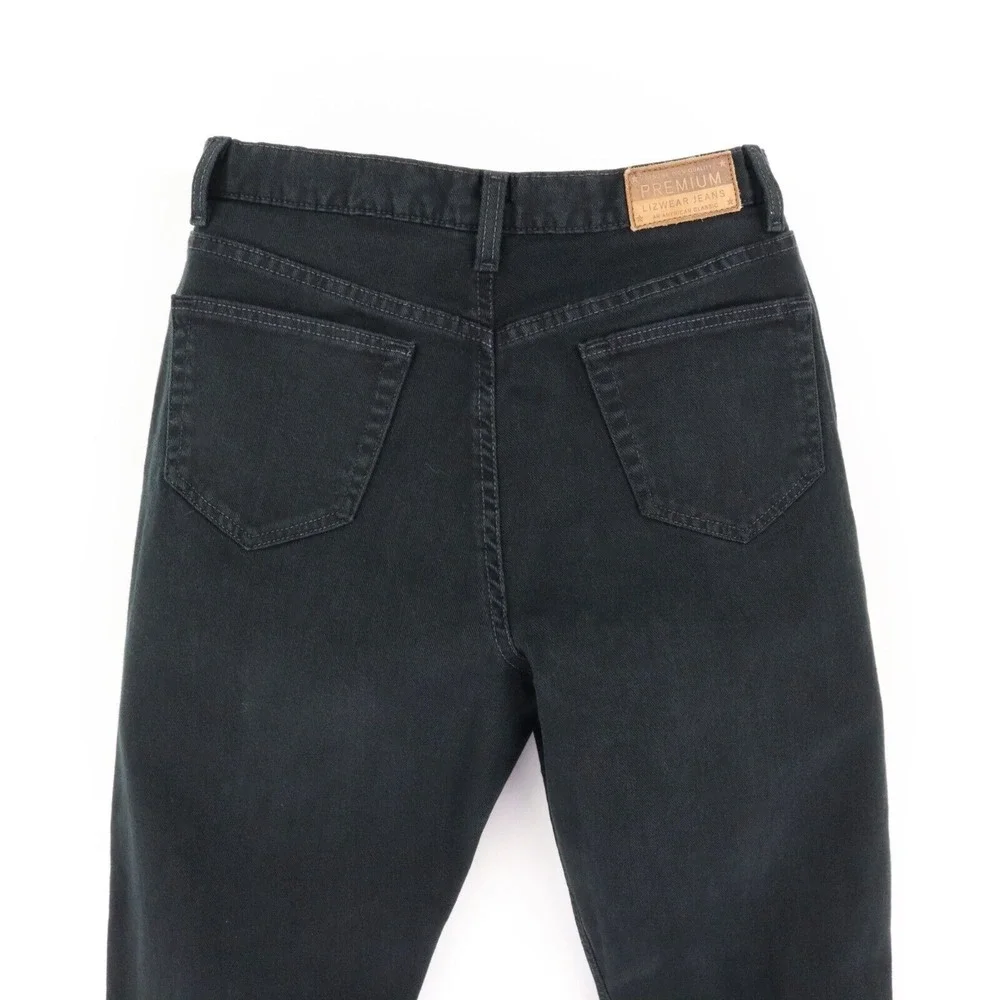 Liz Claiborne Jeans Classic Fit Womens 14P Black Stretch INSEAM: 27‎ RISE: 10.5